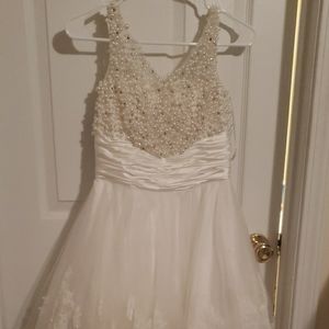 Sherri hill white dress size 4